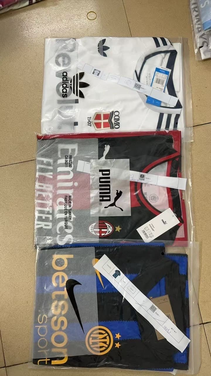 Maglie Como, Milan e Inter impacchettate, ordine reale Goal Mania